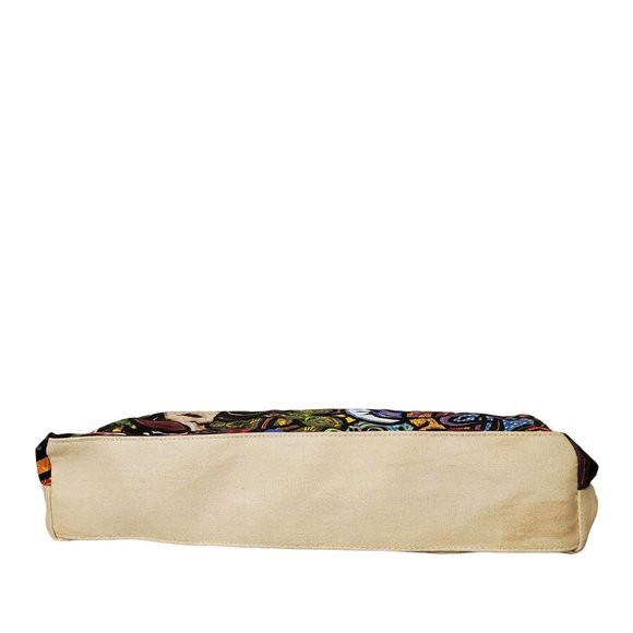 True Religion Fragrances Tote Shopping Shoulder Bag Canvas Street Art Graffiti - Picture 5 of 8